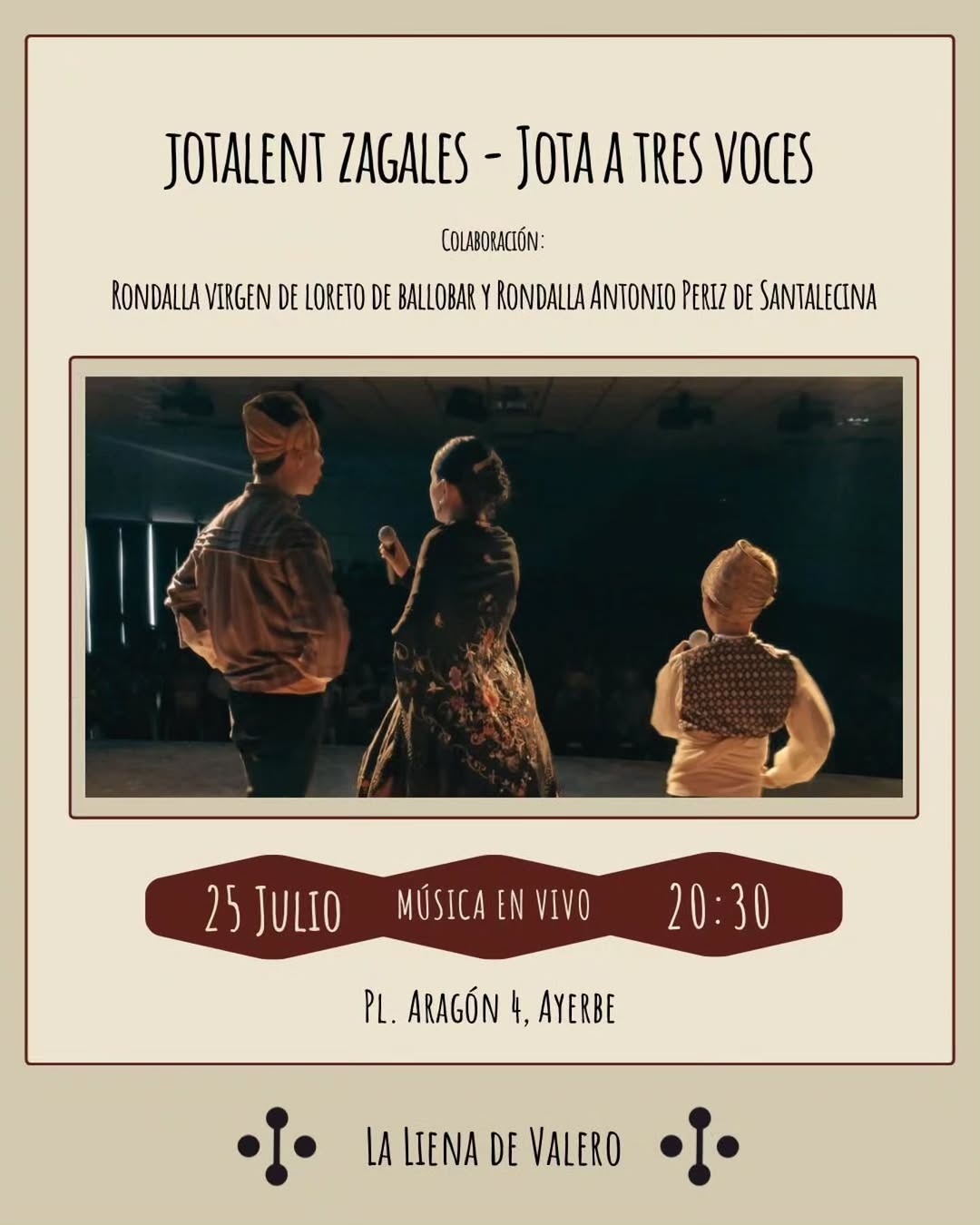 cartel jota a tres